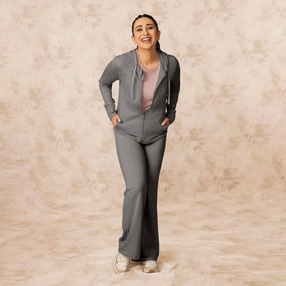 BlissClub AirMelt Flare Pants - Lite | Flared Silhouette | Back Pocket| Weightless Fabric | High Rise Waistband | Tall Variant A