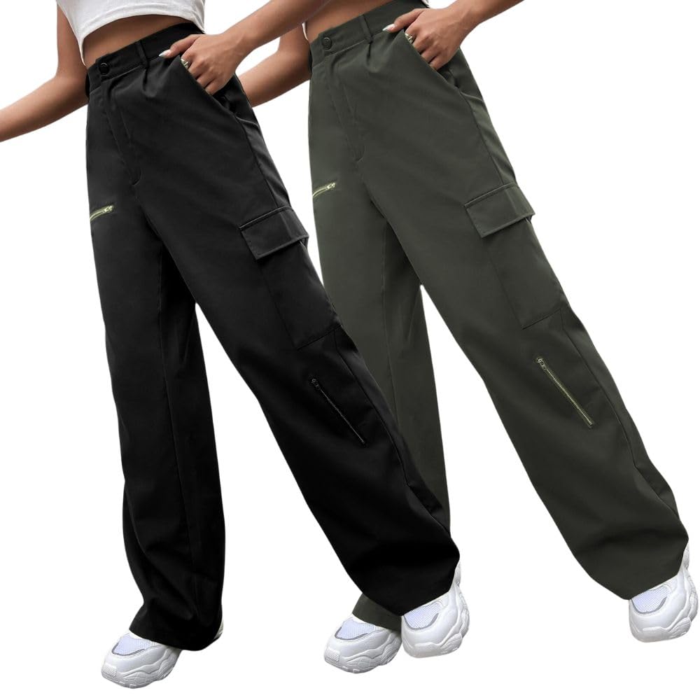 Greciilooks Women Cargo Pant | Women Trousers | WomenS High-Waisted Pant (Available In Plus Size And Combo Pack Of 2)
