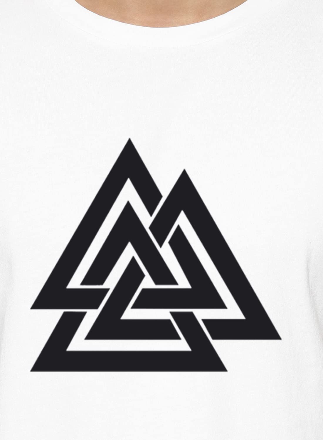 ADRO Triangle Mens Printed T-Shirt (RNR-M-TKT-WH_White)