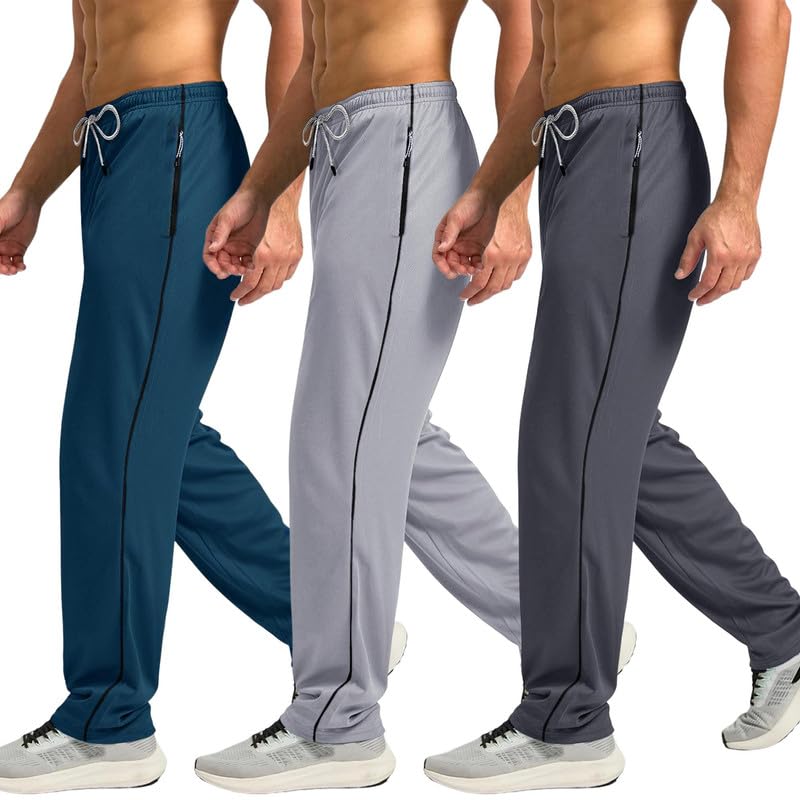 Pinkmint Track Pant For Men Spendex Regular Fit Active Wear Jogger L Sports Wear L Gym Track Pants (Pack Of 3)