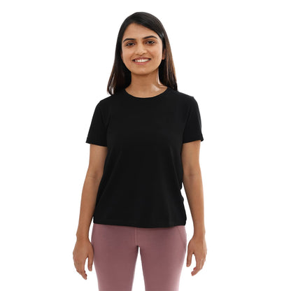 BlissClub Women The Last tee |Stays New for 750+ Days |10X Durable| Round Neck | Womens t-Shirt | Short Sleeves | Hip Covering |