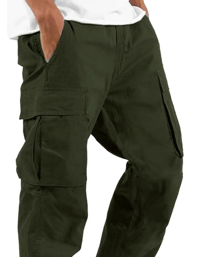 Noble Monk MenS Cargo Pant | Drawstring | Solid Cargo | Multi Pockets Trackpant