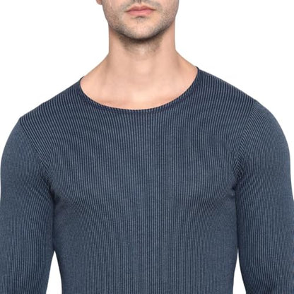 Rupa Jon Winter Thermal Top for Men in Cotton Blend |Round Neck Inner Thermal Wear | Full Sleeves and Snug Fit | Premium Thermal