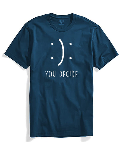 ADRO You Decide Mens Printed T-Shirts (RNR-M-DEC-SB_Teal)