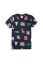 Allen Solly Boys Regular Fit Printed Graphic Casual Half Sleeve T-Shirt