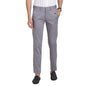 Turtle Men Cotton Stretch Ultra Slim Fit Grey Casual Trouser