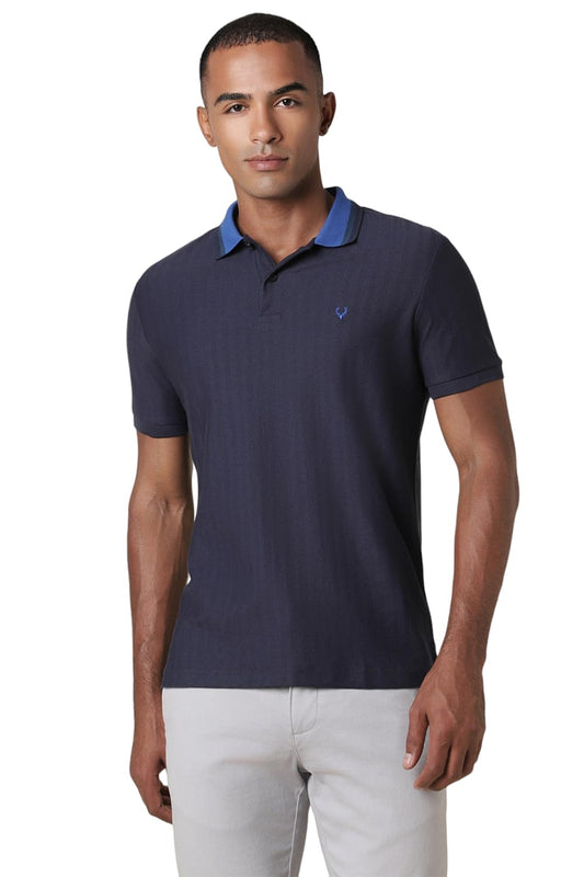 Allen Solly Men Striped Casual Half Sleeve Short Sleeve Polo Shirt
