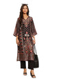 Varanga Women Black Floral Printed Kurta With Solid Trouser  Comfortable Cotton Set For Casual Outings, Versatile Design For All