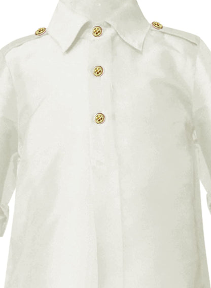 A.T.U.N. (ALL THINGS UBER NICE) Boys Solid Full Sleeve Pathani Suit Set | Kurta and Pyjama Set | Ethnic Clothing Set for Festiva