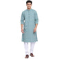 Fabindia MenS Cotton Slim Kurta (102409601_Green