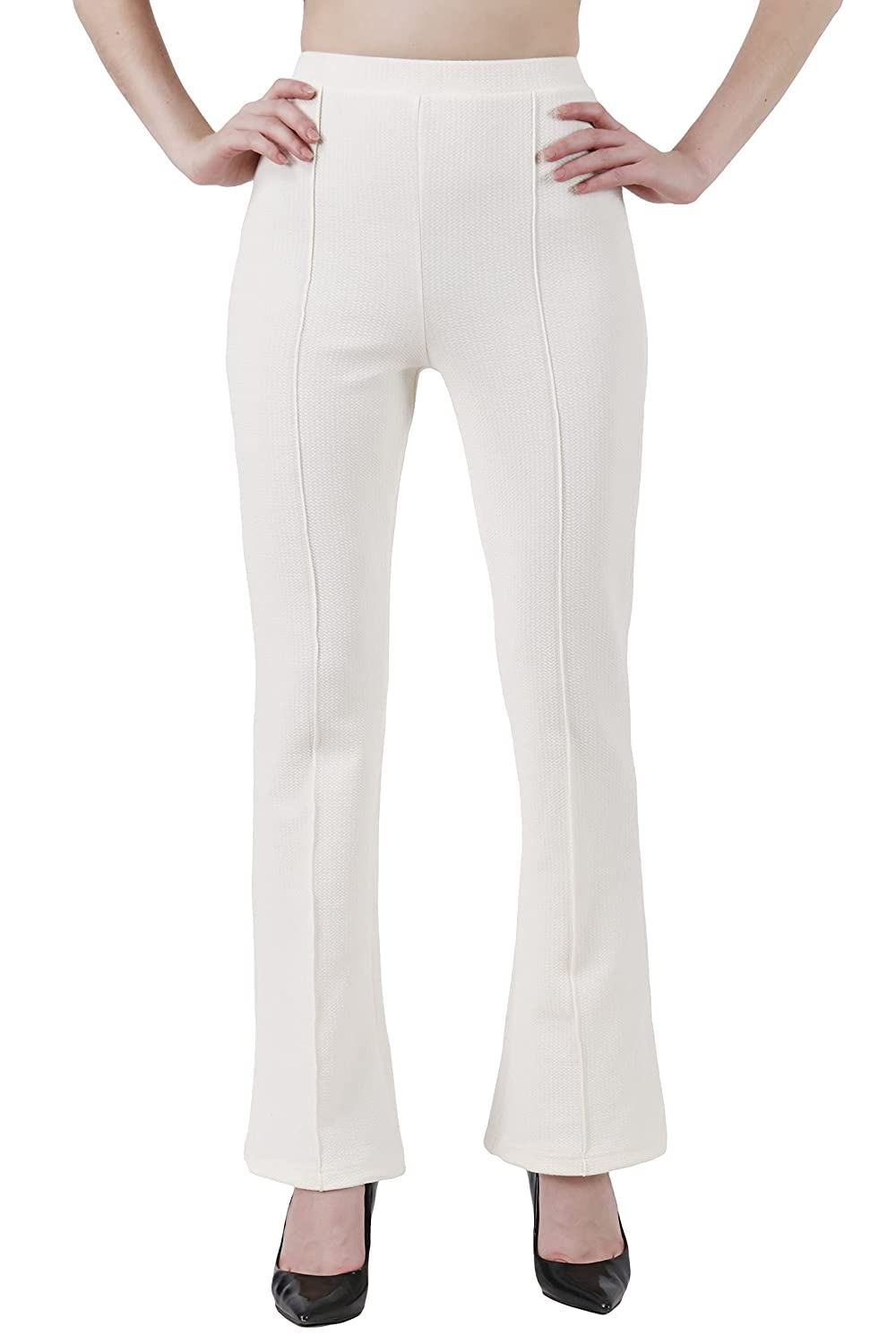 OM SAI LATEST CREATION Womens Yoga Dress Pants Stretchy Work Slacks Business Casual Office Straight Leg/Bootcut Elastic Waist w