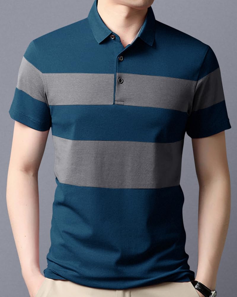 Noble Monk MenS (Combo Pack Of 2) -Regular Fit Polo T Shirt |Half Sleeves |Collar Tshirts |Casual Tshirt