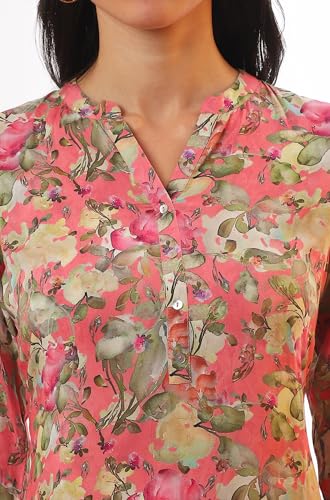 Aurelia Women's Viscose Floral Regular Kurtas