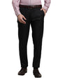 Turtle Men Polyviscose Stretch Slim Fit Checkered Black Flat Front Formal Trouser || Pant || Men's Trouser