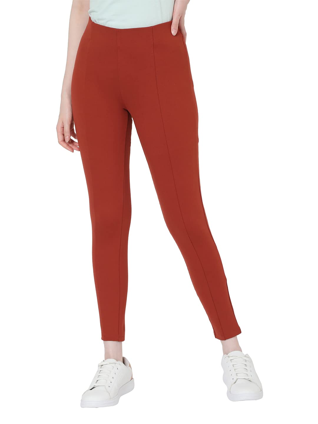 Vero Moda WomenS Regular Leggings (298218903_Rust_L)