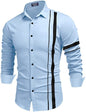 Bellstone MenS Solid Regular Fit Shirt (B-8200_Sky Blue