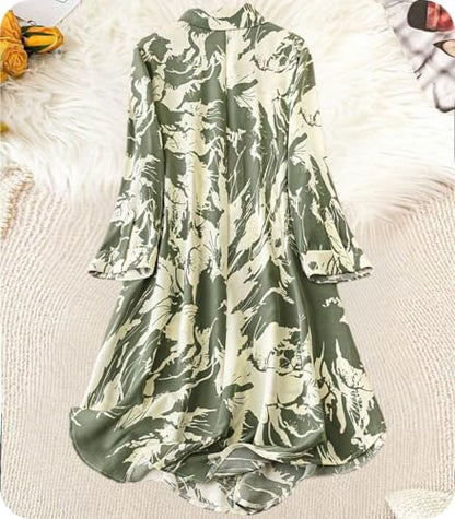 Leriya Fashion WomenS Rayon Casual Below The Knee Western Dress (Lf-W.Dress-Wd1291_Green