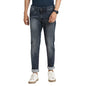 Turtle Men Dark Grey Narrow Fit Solid Jeans