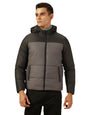 Dennis Lingo Men Regular Fit Ployseter Colorblock Full Sleeves Hooded Padded Jackets