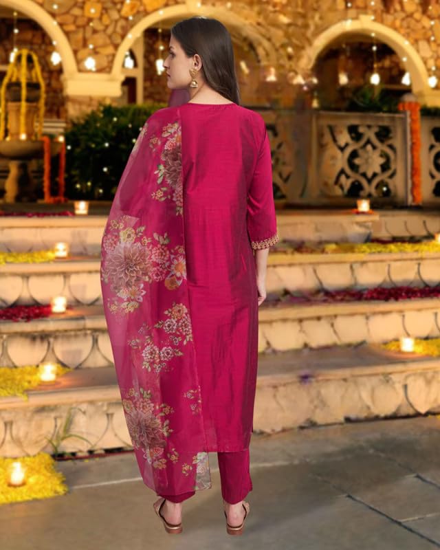 I ENTERPRISE Kurta Set for Women | Women Kurta Set with Dupatta | Women Kurta Sets Kurtis | Women Kurta Pant Set |Anarkali Kurta and Pant Set