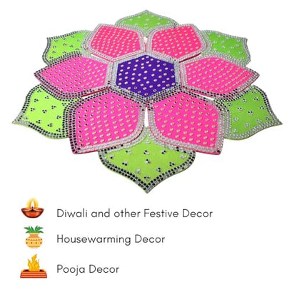 One Minute Rangoli - Hexagonal 12