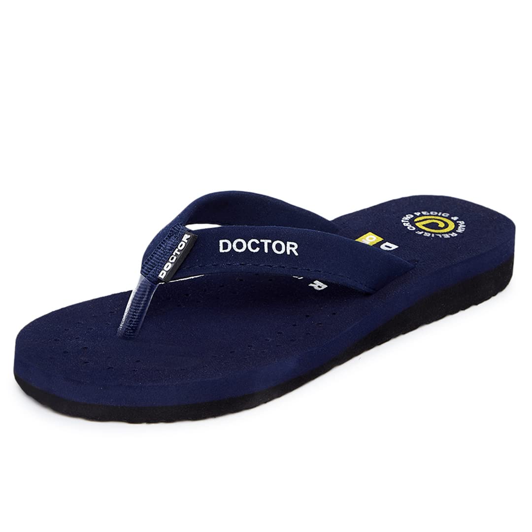 Ortho Joy Doctor Orthopedic Ladies Slippers | Soft Chappal For Women | Comfortable WomemsS Slipper | Mcr Chappals For Women Blu