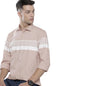 The Indian Garage Co Men Pink Placement Printed Slim Fit Cotton Casual Shirt