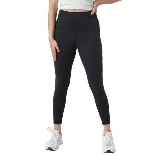 BlissClub Women The Ultimate Fitted High Rise Leggings|Leggings for Women|High-Waist|Ankle Length|4 Pockets|Squat-Proof,Black