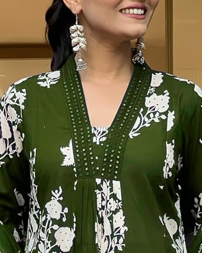 Toochki Salwar Suit With Dupatta For Women | Anarkali Salwar Suit With Dupatta For Women | Floral Printed With Embroidered Work