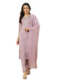 Rieka WomenS Ethnic Embroidered Kurta Set With Dupatta | Straight Kurta Pant Set For Women | 3/4-Length Sleeves, V-Neckline (La