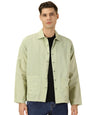 Thomas Scott Oversized Linen Double Pocket Solid Shirts for Mens Sea Green