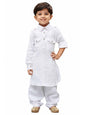 Vastramay Boys Pathani Khan Suit Set  Soft Cotton Fabric With Patiala Pyjama  Perfect For Holi & Eid