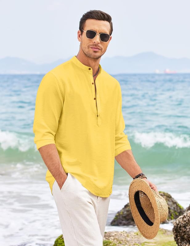 ROYALSCOUT Mens Button Down Cotton Casual Shirt Offering Wrinkle-Free Elegance Perfect for Workdays, Weekend Gatherings, or Tra
