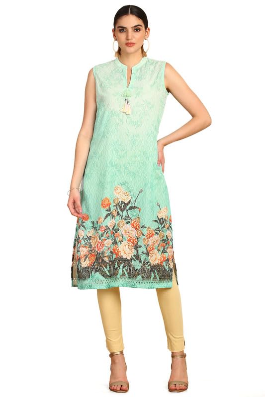 Soch Womens Chikankari Inspired Embroidered Kurta