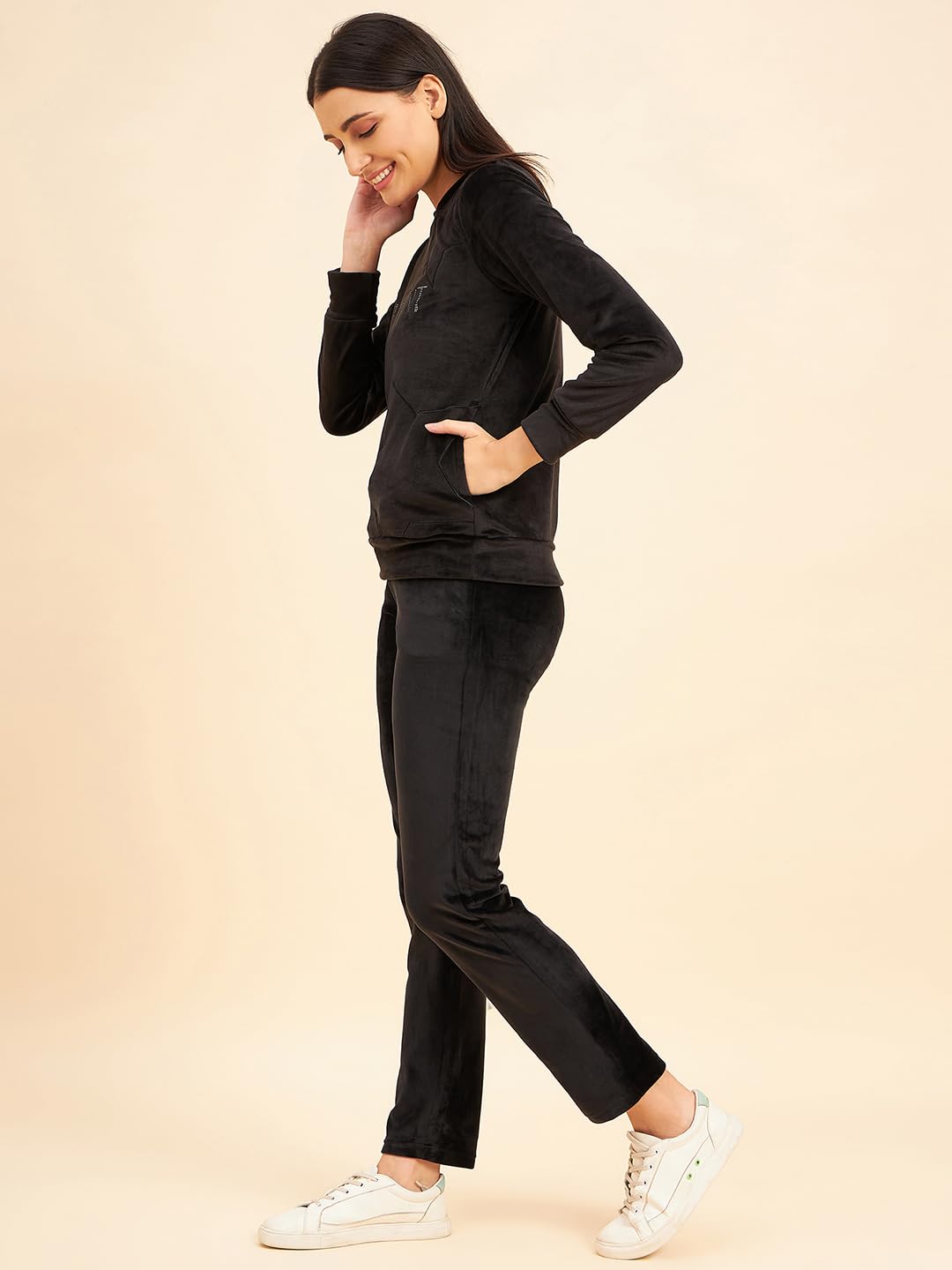 Sweet Dreams Women Solid Tracksuit