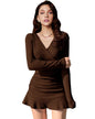 Noble Monk Women'S Slim Fit Full Sleeve Dress