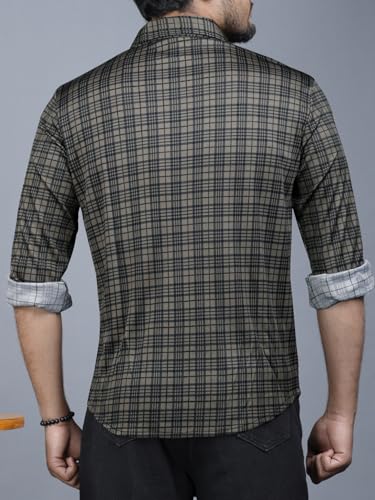 Nobel Monk MenS Full Sleeve Printed Casual Shirt |Regular Fit | Polo Shirt For Men