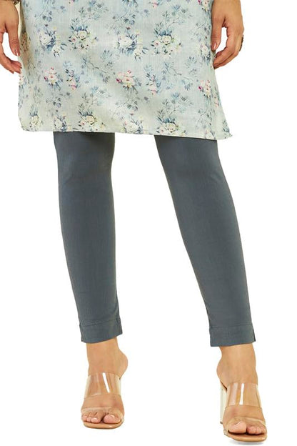 Soch Womens Grey Viscose Solid Straight Pant