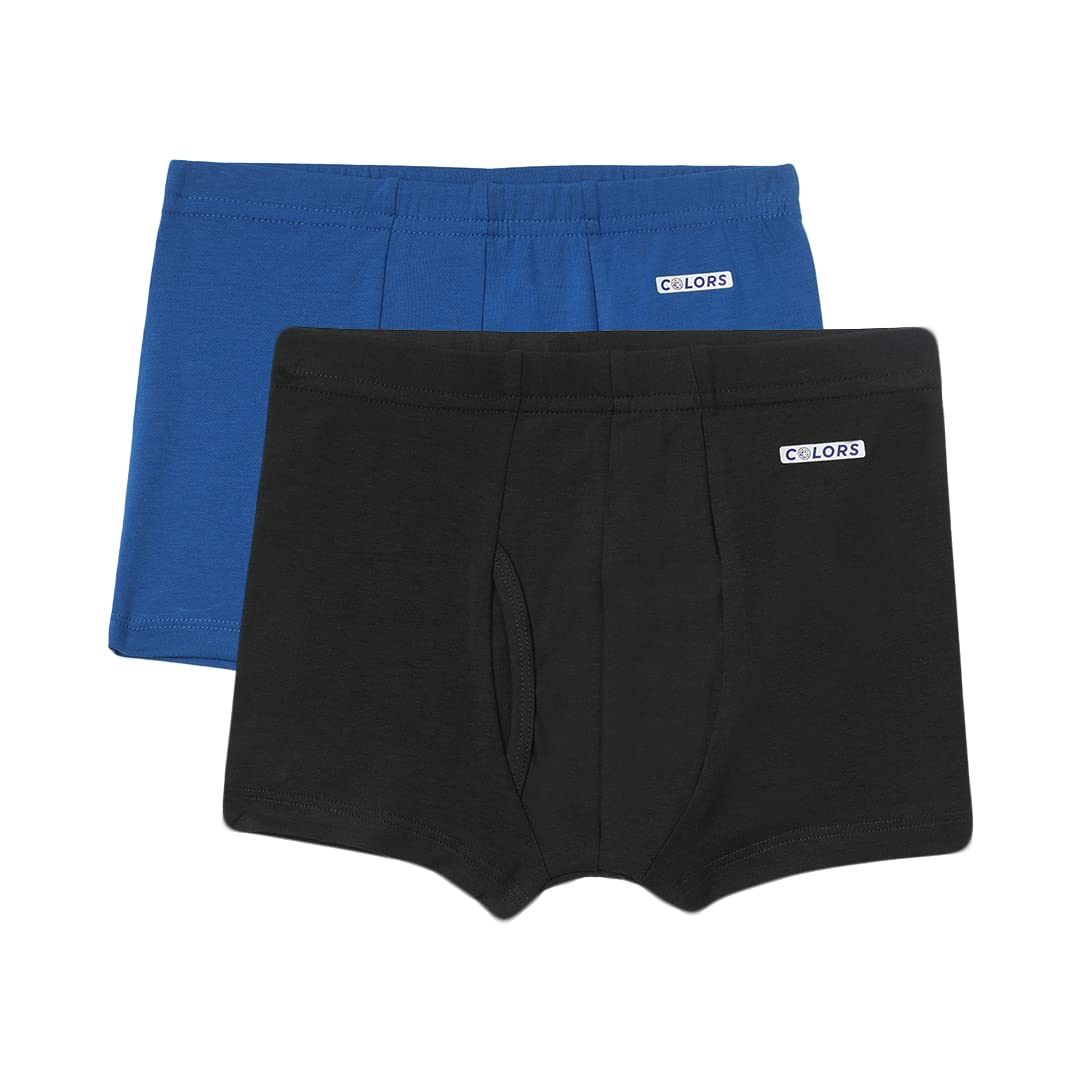 Rupa Frontline Colors Kids Front Open Mini Trunks 110 | Soft-Touch Cotton Stretch | Snug Fit | Inner Elastic | Breathable Fabri