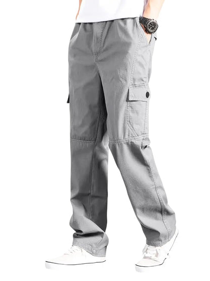 TAGAS Men Cotton Cargo Trouser ||Mens Relaxed Fit Cargo|| Mens Multi Pocket Cargos Pants||MC-16 Light Grey