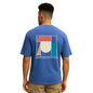 Nobero Men Cotton Graphic Print Oversized Fit T-Shirt (1M-Twrt-C0910-Og_Marine,Blue)