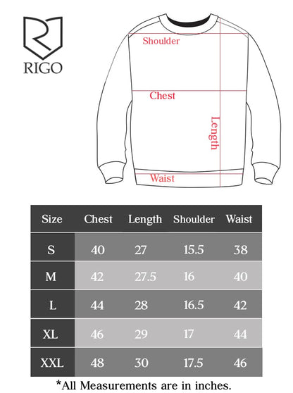 RIGO Mens Cotton Round Sweatshirt (SW08231180_Wine