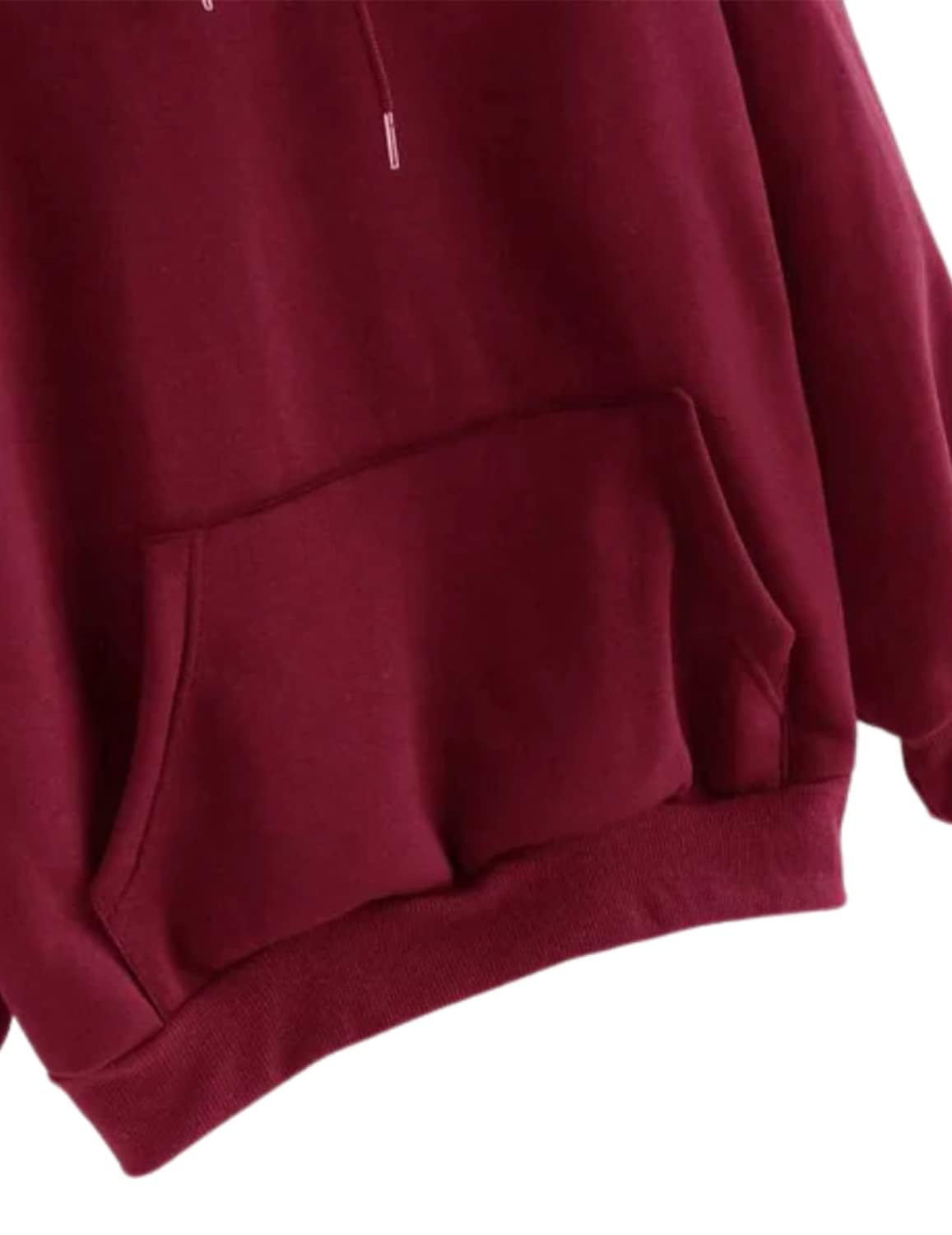 JUNEBERRY Women Sweatshirt with Hoodies, Fleece Material Full Sleeves Jumper Women Winter Wear, Hooded Neck Regular Fit Long Sle