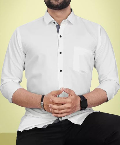 Pinkmint Shirt For Men Ll Cotton Blend Combo Shirt Ll Spread Collar Men;S Shirt Ll Formal Shirt (Pack Of 3)