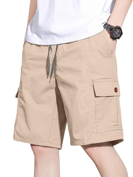 Greciilooks MenS Casual Shorts (Gl-M.Short-Sh339_Cream