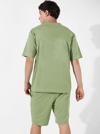 Royalscout MenS Night Suit | MenS Co-Ord Set | Lounge-Wear Night Dress Pajama Set | Summer Night Wear | Solid Plain Casual Paja