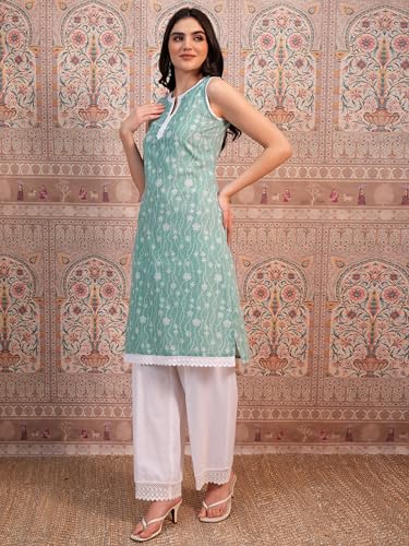 Ketch WomenS Polyester Regular (Khku000590_Aqua Green