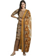 Pinkmint Women Kurta & Pant With Duppatta Set Cotton Straight Printed 3/4 Sleeve Kurti's