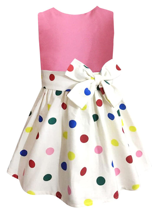 A.T.U.N. (ALL THINGS UBER NICE) Girls Cotton Blend Fit and Flare Knee-Length Casual Dress (GDRS)