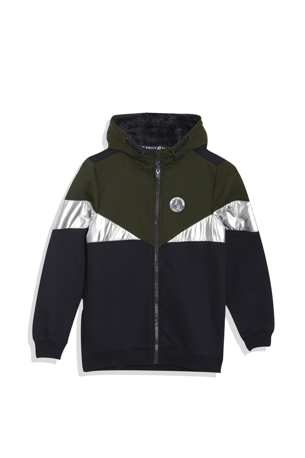 Allen Solly Boys Regular Fit Cotton Full Sleeve Hooded T-Shirt